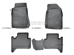 Коврики модельные полиуретановые в салон (высокий борт), 5 мест