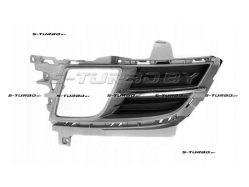 Решетка в бампер (левая) с отв. под противотуманку, с хромом, euro-type