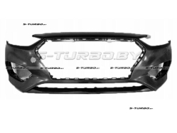 Бампер передний (черный) 2017-2020