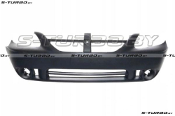 Бампер передний (черный) 2005-2008, с отв. под противотуманки