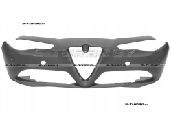 Бампер передний (черный) без отв. под омыватели, с отв. под парктроники