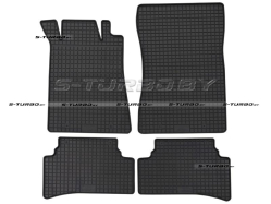 Коврики резиновые в салон, 4 шт. (низкий борт) черные