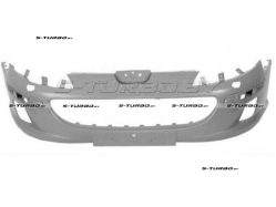 Бампер передний (грунтованный) с отв. под омыватели, без отв. под парктроники