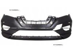 Бампер передний (черный) без отв. под омыватели, с отв. под парктроники