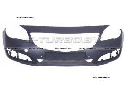 Бампер передний (грунтованный) без отв. под омыватели, с отв. под парктроники