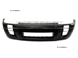 Бампер передний (черный) с отв. под противотуманки, версия с накладками на арках