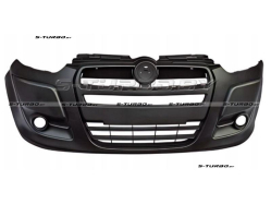Бампер передний (черный) без отв. под омыватели, с отв. под противотуманки