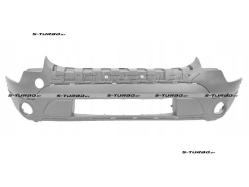 Бампер передний (грунтованный) с отв. под противотуманки, нижняя часть