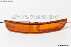 Указатель поворота в бампер (левый) желтый