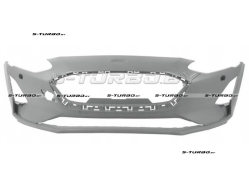 Бампер передний (грунтованный) с отв. под парктроники, с отв. под омыватели