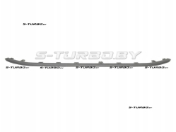 Молдинг переднего бампера, серебряный