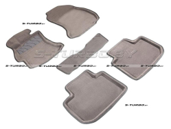 Коврики 3D модельные ворсовые в салон, серые