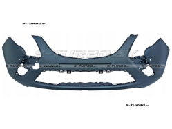 Бампер передний (грунтованный) без отв. под омыватели, с отв. под парктроники