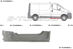 Порог (правый) под переднюю дверь, высокий, заводской штамп