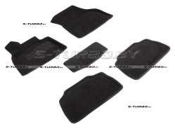 Коврики 3D модельные ворсовые в салон, черные