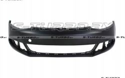 Бампер передний (черный) без отв. под омыватели, без отв. под парктроники