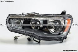 Передняя фара (левая) 2009- , темный корпус, ручная, USA-type