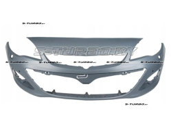 Бампер передний (грунтованный) с отв. под парктроники, с отв. под омыватели