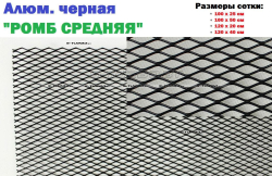 Алюминиевая черная сетка 