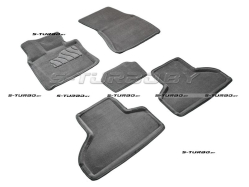 Коврики 3D модельные ворсовые в салон, серые