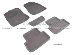 Коврики 3D модельные ворсовые в салон, серые