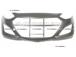 Бампер передний (грунтованный) без отв. под омыватели, без отв. под парктроники