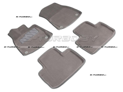 Коврики 3D модельные ворсовые в салон, серые (кроме гибрида)