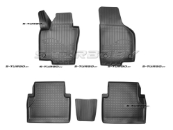 Коврики модельные полиуретановые в салон (высокий борт), 5 мест