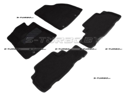Коврики 3D модельные ворсовые в салон, черные