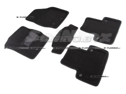 Коврики 3D модельные ворсовые в салон, черные