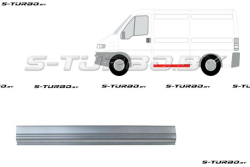 Панель боковая (левая) за водительской дверью, длинная / maxi длинная база, 15 см высота, 140 см длина, заводской штамп