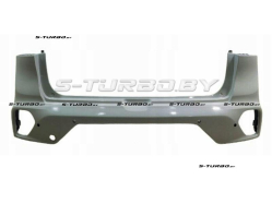 Бампер задний (грунтованный) с отв. под парктроники, верхняя часть, 2020-2022