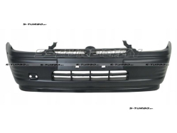 Бампер передний (черный) со спойлером