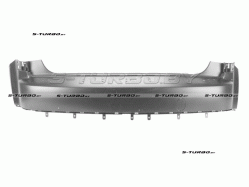 Бампер задний (грунтованный)