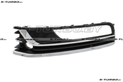 Решетка в бампер (левая) хром+хром молдинг, с отв. под датчик