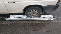 Порог (левый) 4 дв, заводской штамп