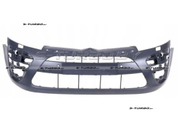 Бампер передний (грунтованный) с отв. под омыватели, с отв. под парктроники, 2010-2014