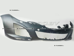 Бампер передний (грунтованный) с отв. под омыватели, с отв. под парктроники, EURO-TYPE