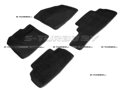 Коврики 3D модельные ворсовые в салон, черные
