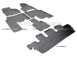 Коврики модельные полиуретановые в салон (высокий борт), 7 мест
