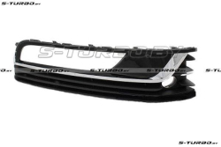 Решетка в бампер (правая) хром+черный молдинг, с отв. под датчик