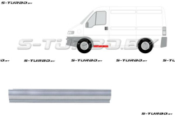 Порог (левый) под переднюю дверь, заводской штамп
