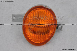 Указатель поворота в бампер (левый) желтый