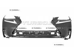 Бампер передний (грунтованный) с отв. под омыватели, с отв. под парктроники, 2014-2018