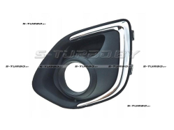 Решетка в бампер (левая) с отв. под противотуманку, с хром. накладкой