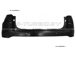 Бампер задний (черный) с отв. под парктроники, верхняя часть