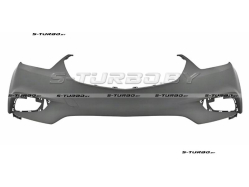 Бампер передний (грунтованный) без отв. под парктроники, с отв. под крепления галогенов, верхняя часть