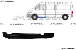Порог (левый) под переднюю дверь, заводской штамп