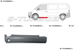 Порог (левый) под переднюю дверь, заводской штамп