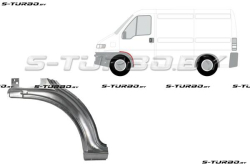 Арка передняя, задняя часть, под дверь (левая) заводской штамп